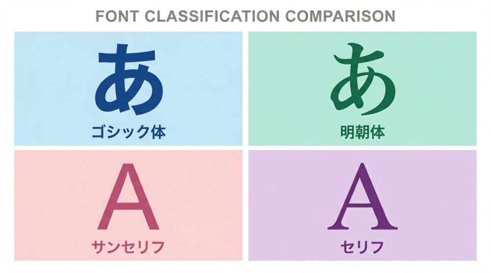 フォント分類図