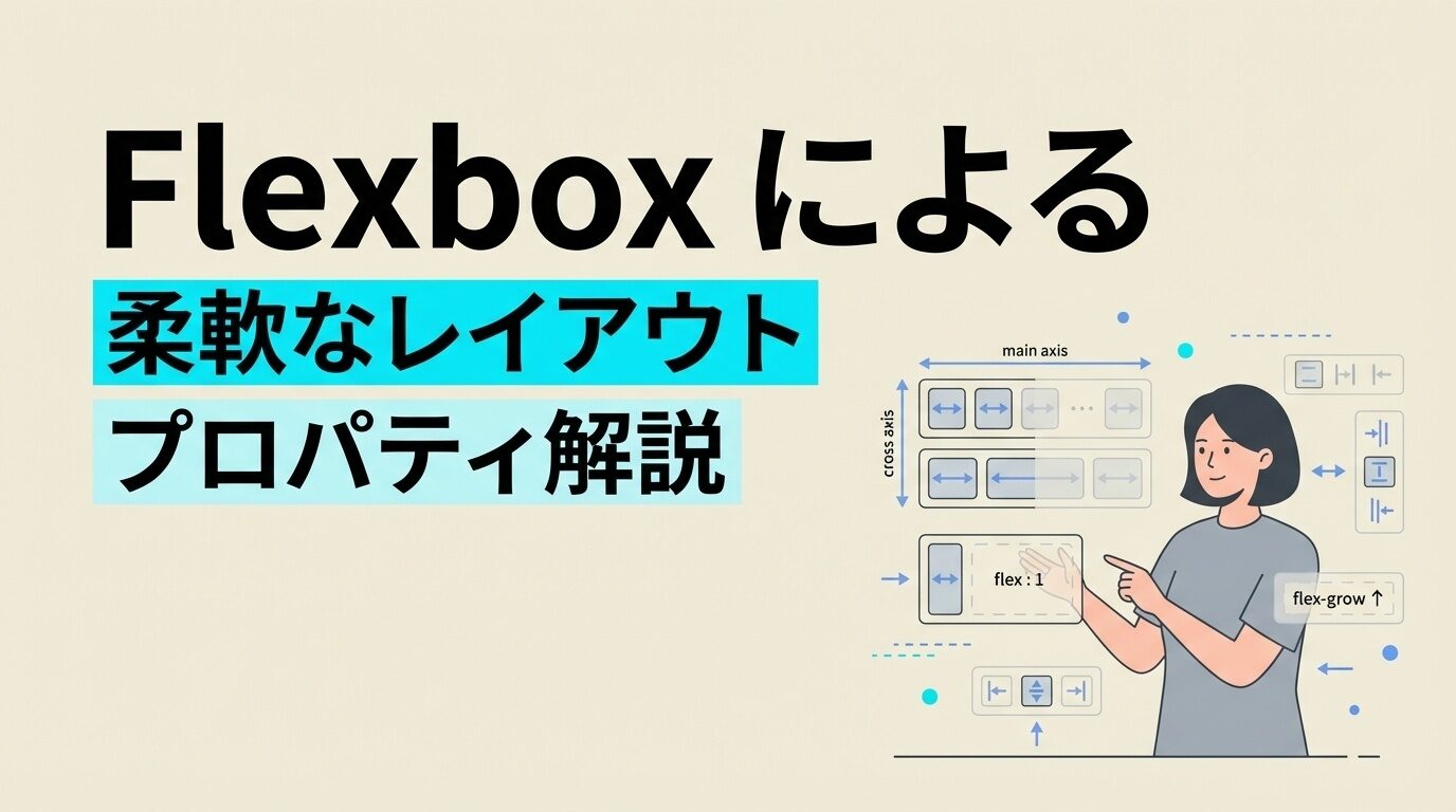 Flexboxによる柔軟なレイアウトとプロパティについて解説